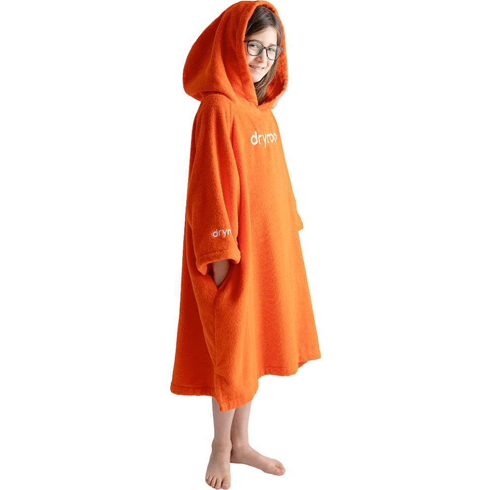 2026 Dryrobe Junior Organic Towel Change Robe ORGANICJTCROR - Orange